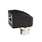 Asi M12 To RJ45 Adapter, M12 To RJ45 Bulkhead Connector, Female M12 D Coded, Thru Panel 90Degree Adapter ASITPA-4512FD-RA - alternate 1